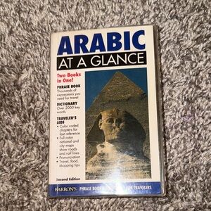 Travel Phrase Book with Yellow/Blue Cover Map Design